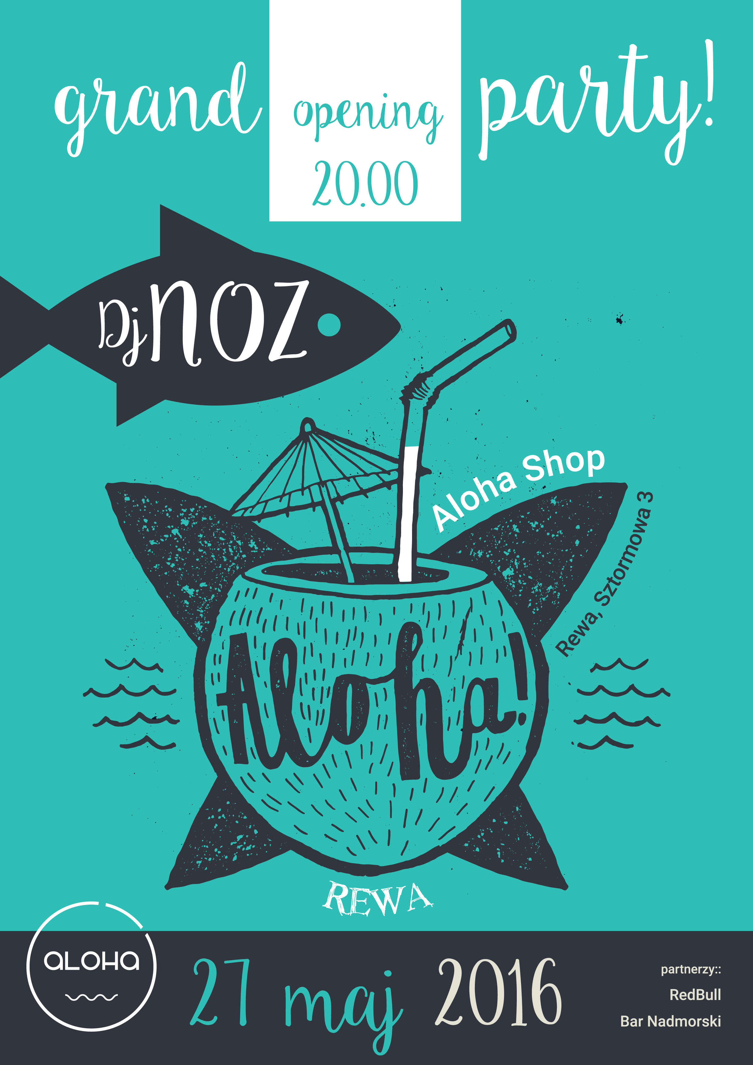 zaproszenie aloha shop